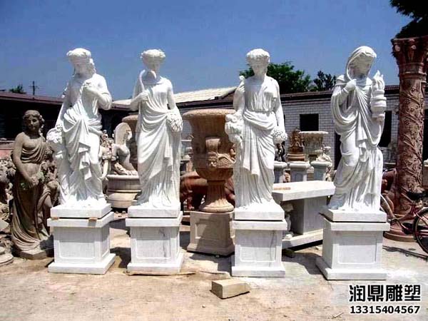 汉白玉四季女神雕塑(图3)